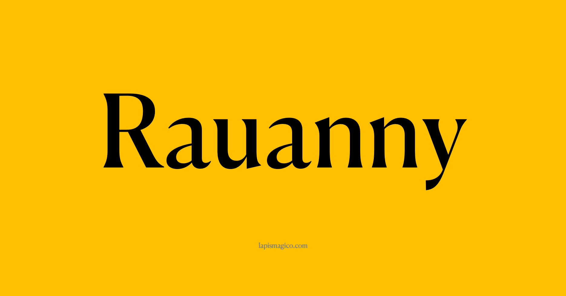 Nome Rauanny