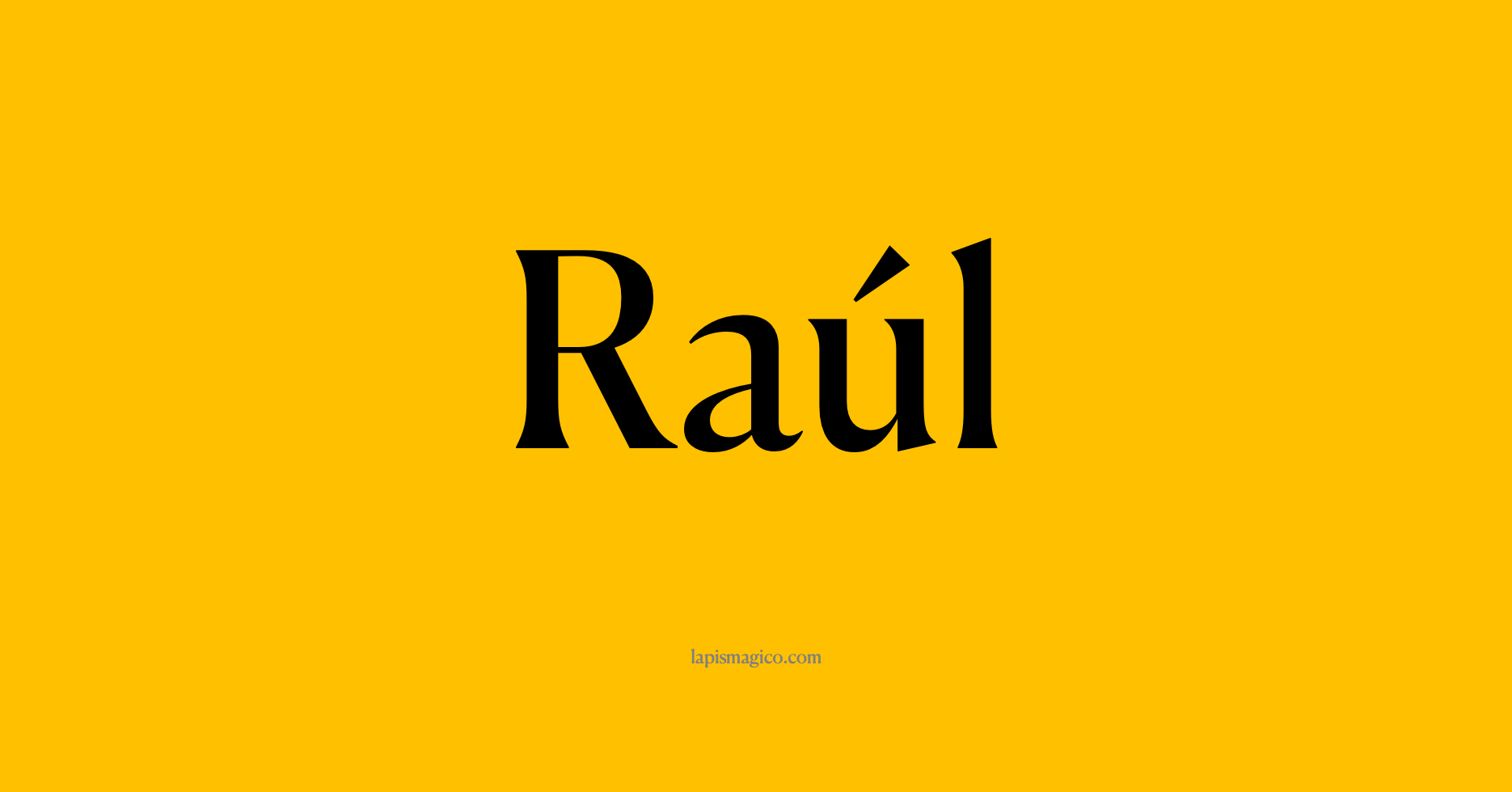 Nome Raúl