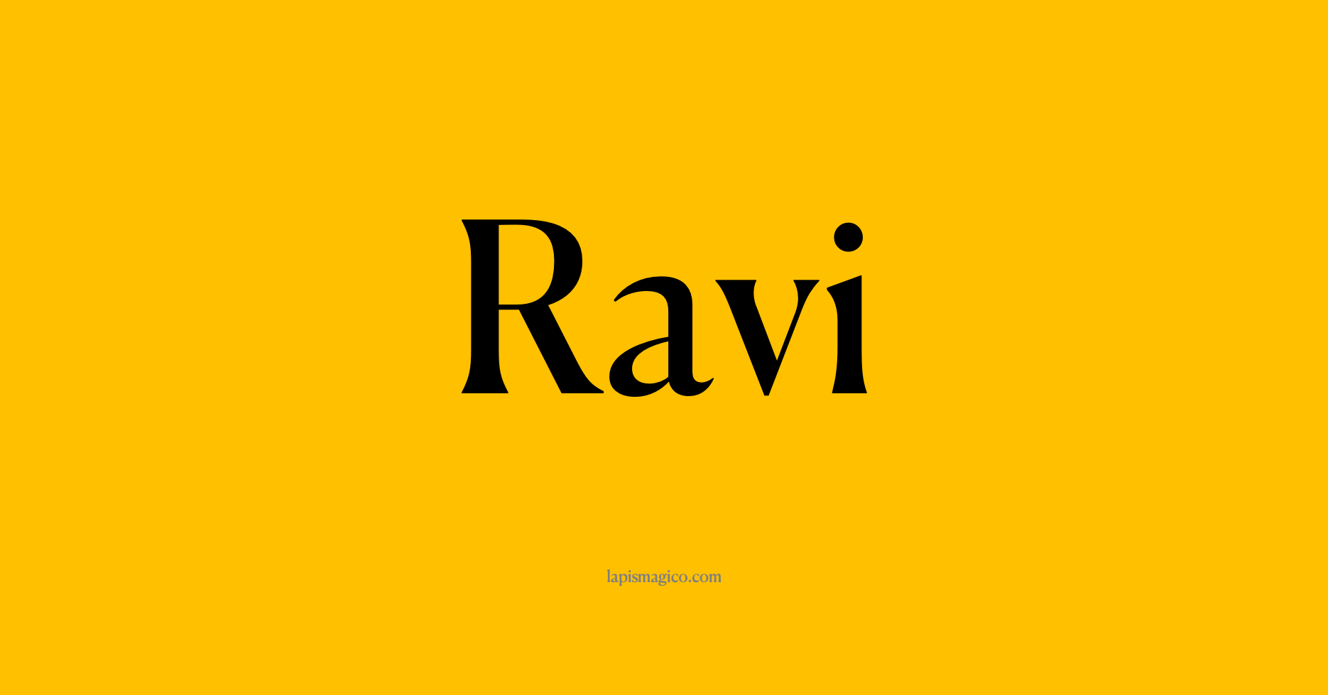 Nome Ravi