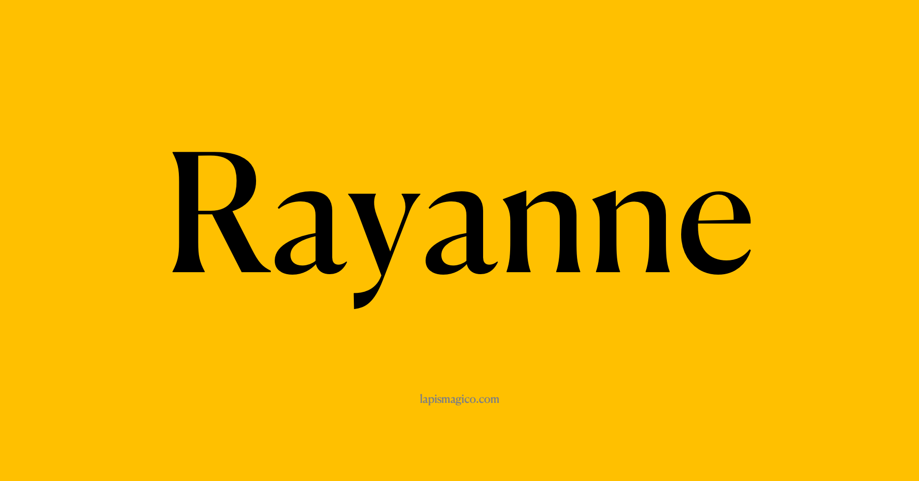 Nome Rayanne