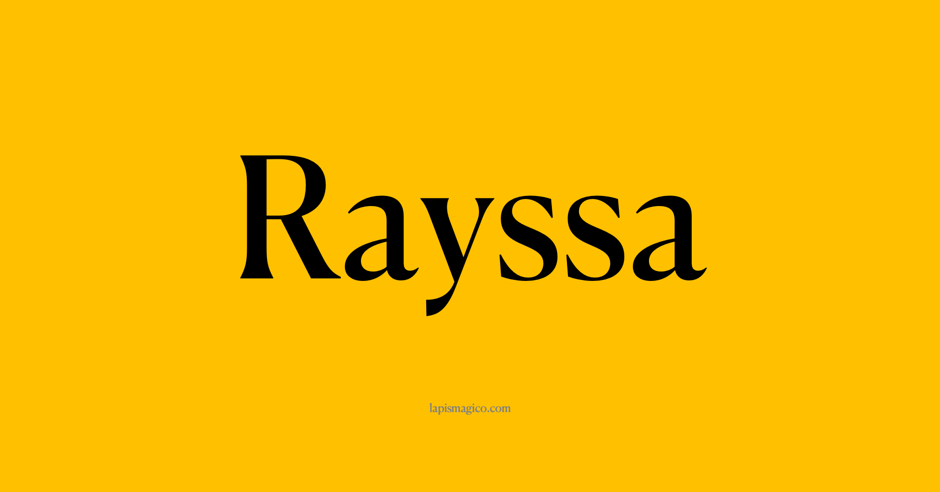 Nome Rayssa