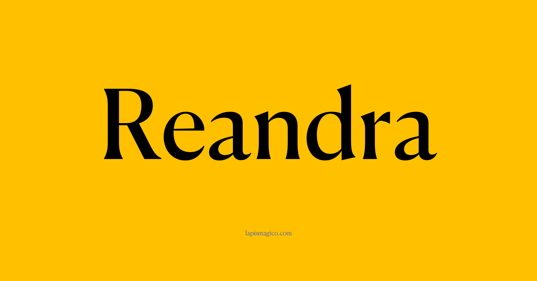Nome Reandra