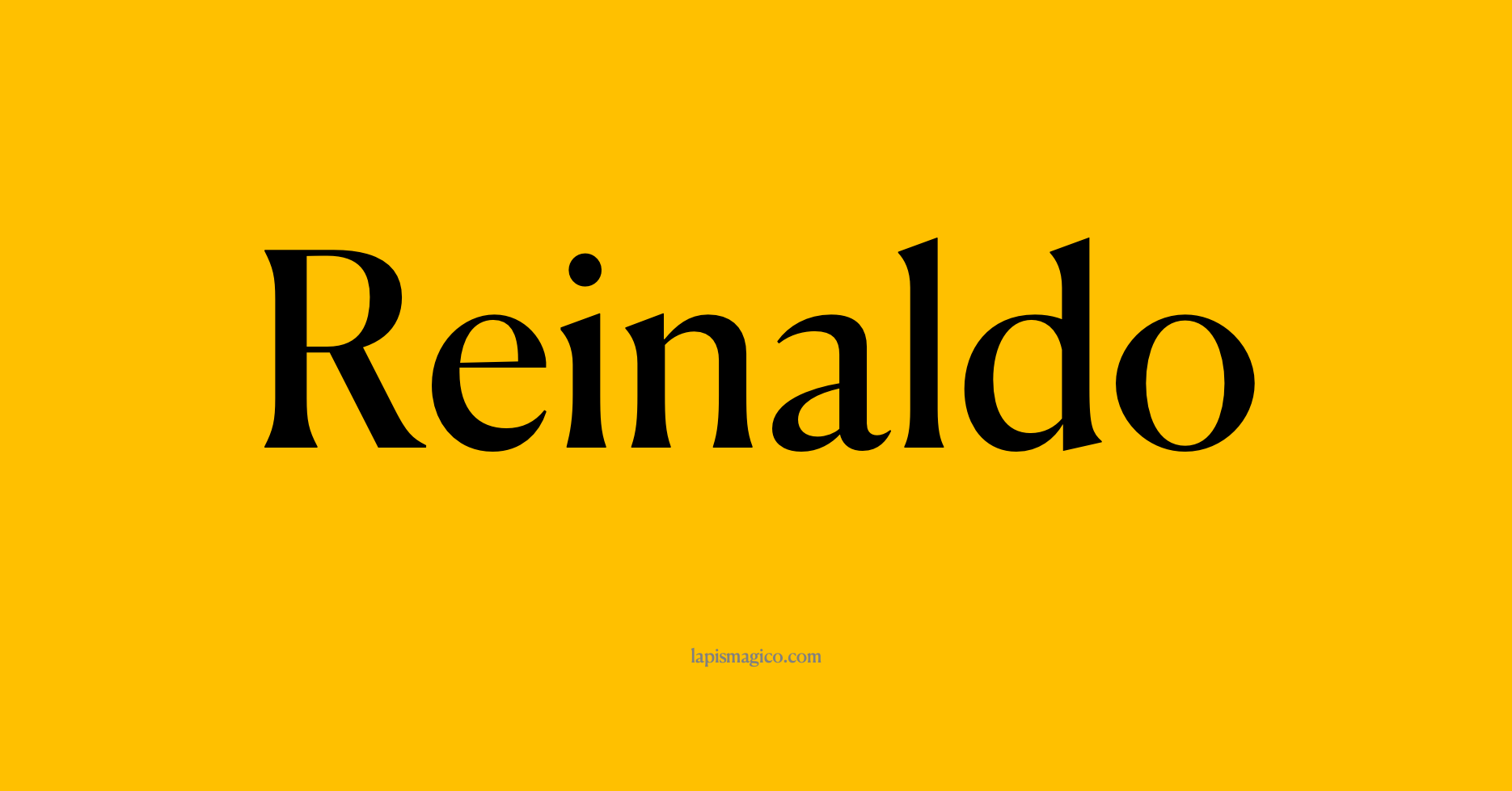 Nome Reinaldo