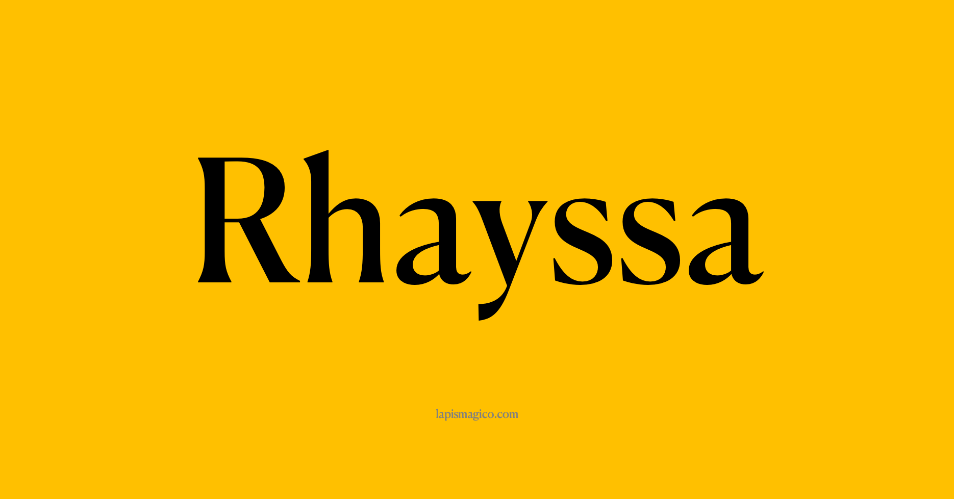 Nome Rhayssa