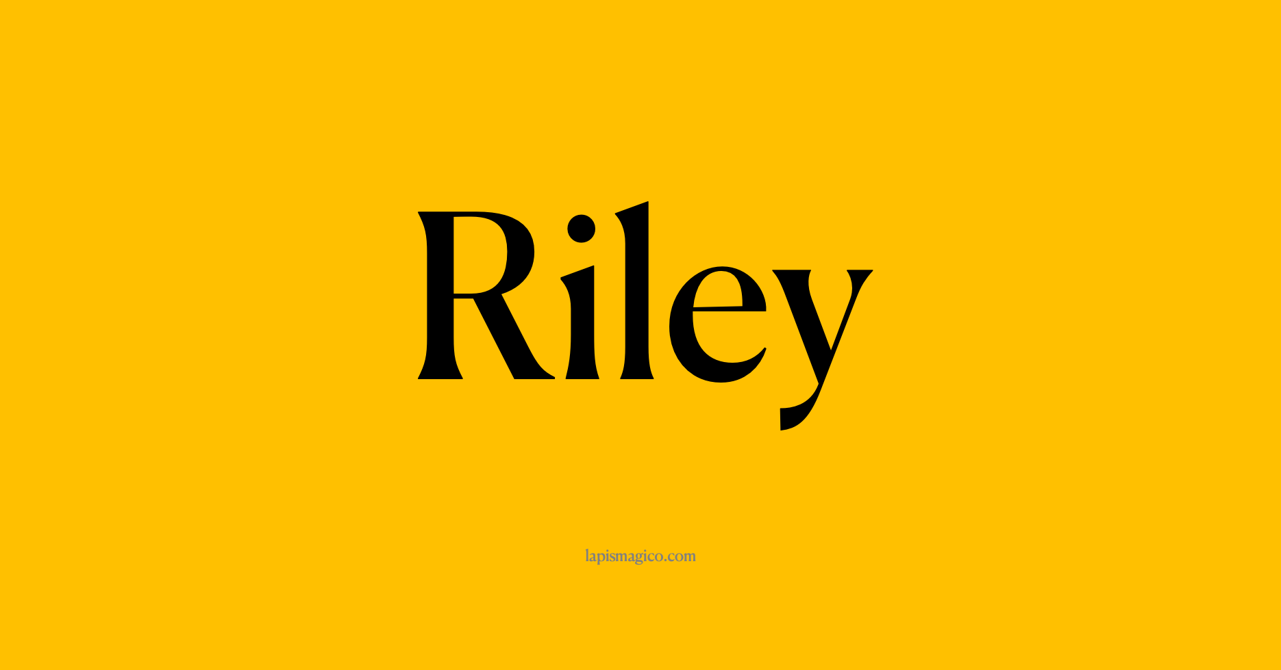 Nome Riley