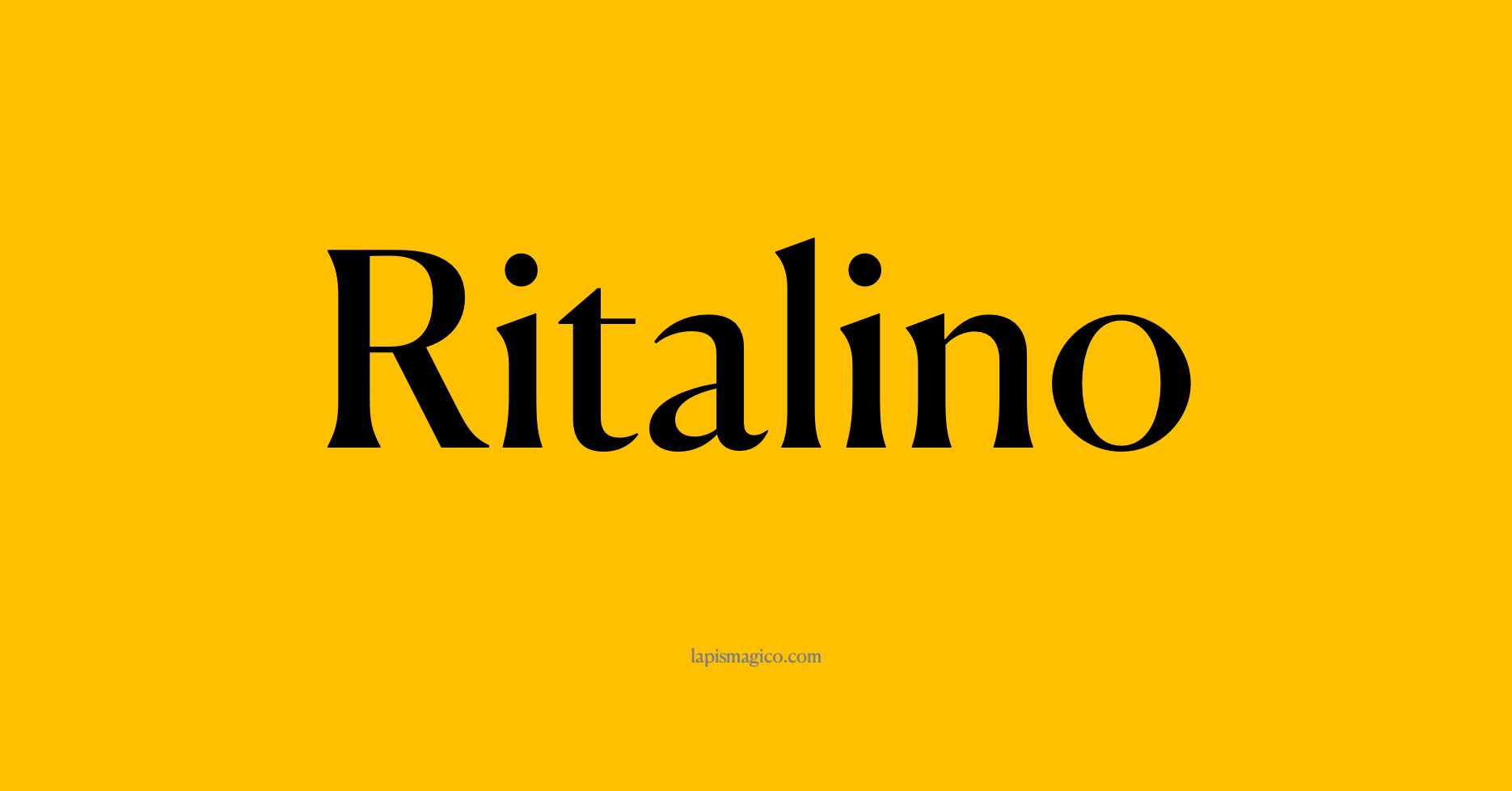 Nome Ritalino