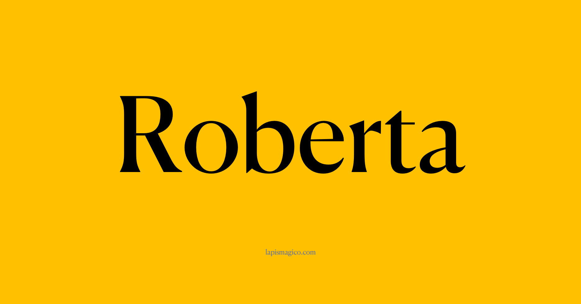 Nome Roberta
