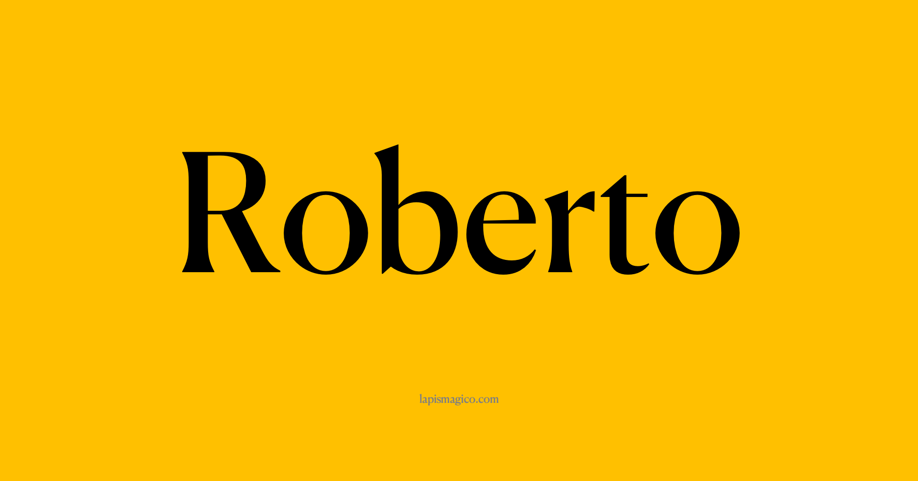 Nome Roberto