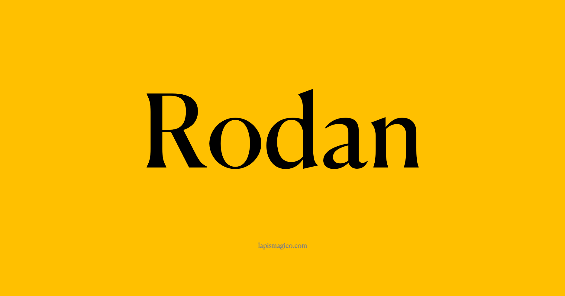Nome Rodan