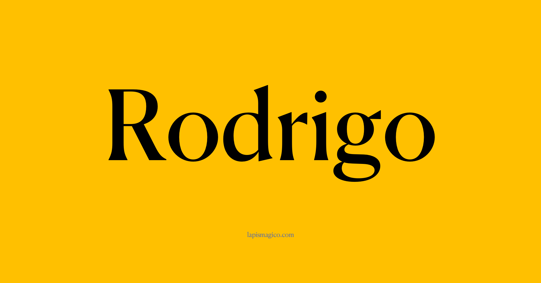 Nome Rodrigo