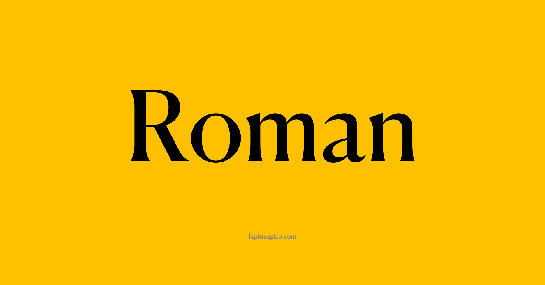 Nome Roman