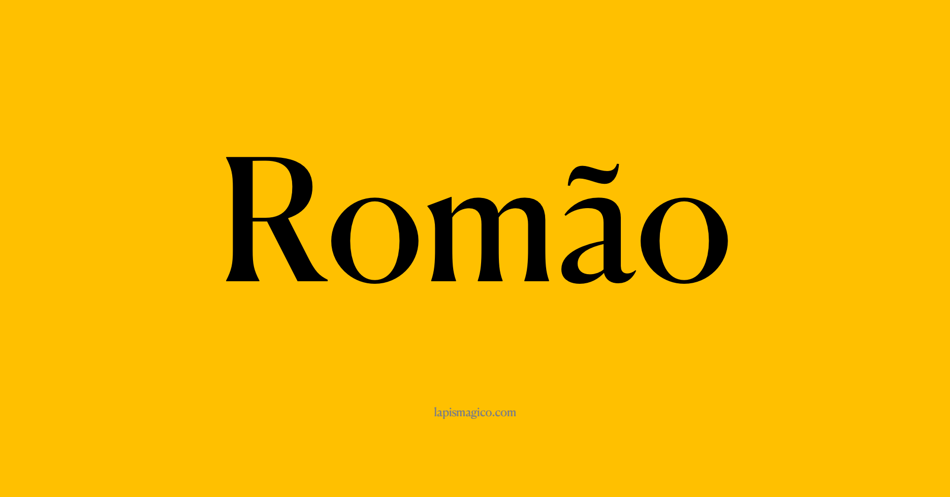 Nome Romão