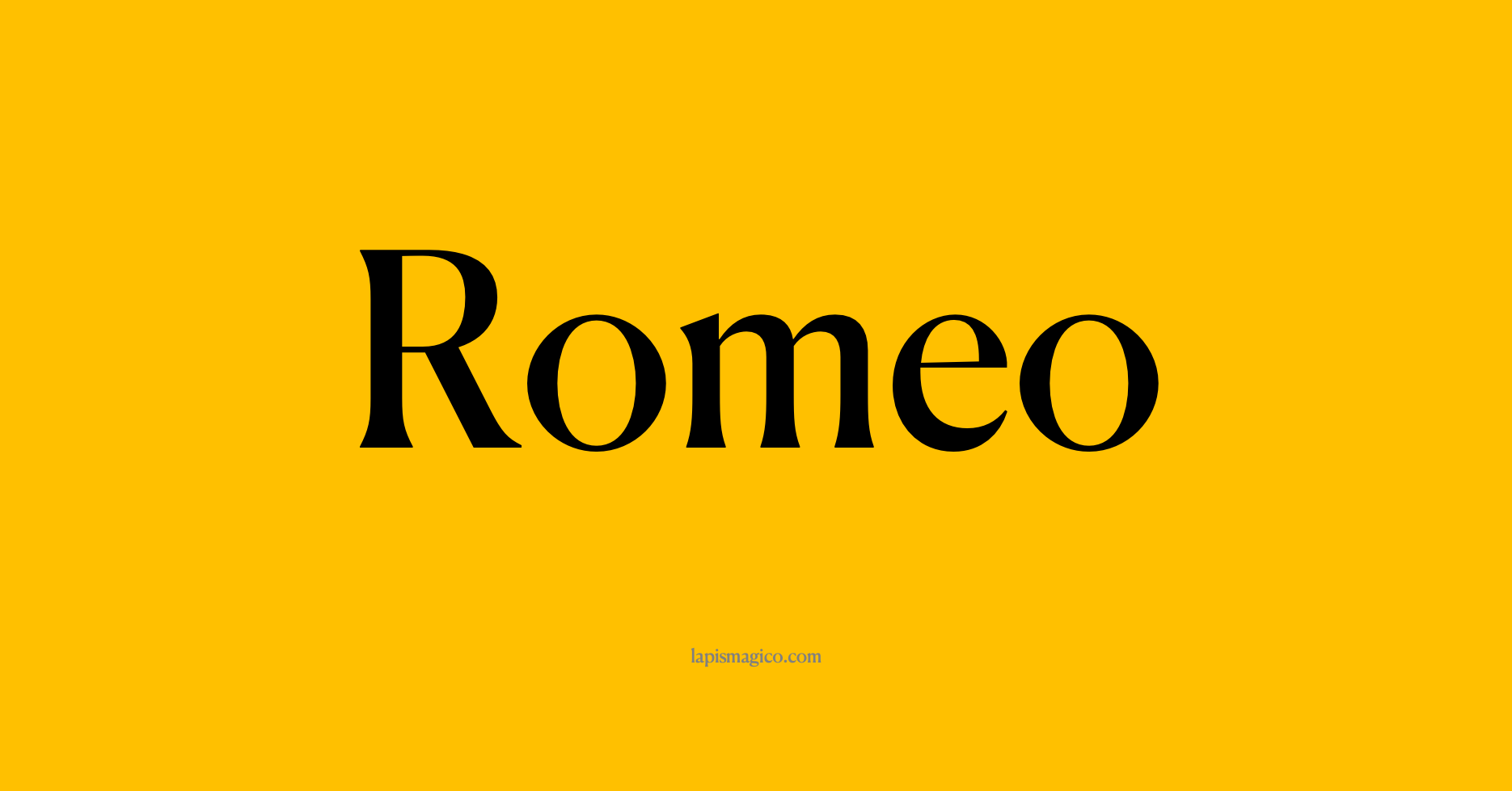 Nome Romeo