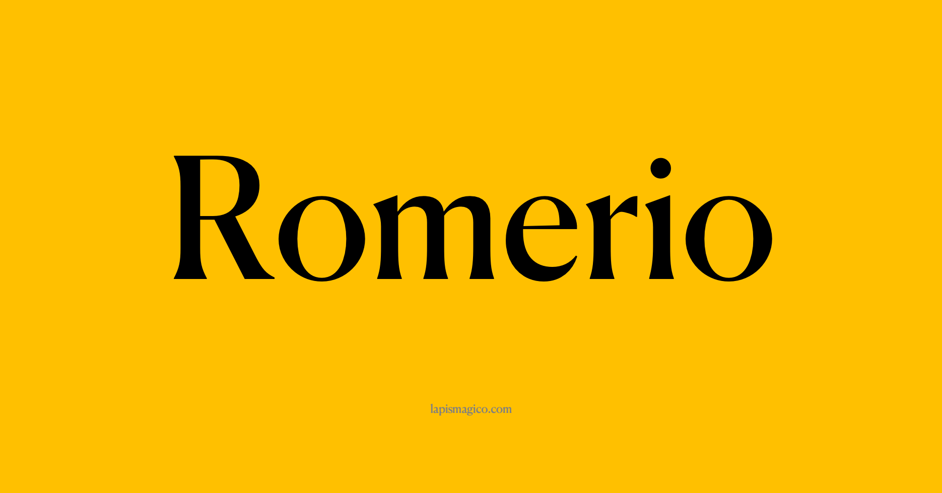 Nome Romerio