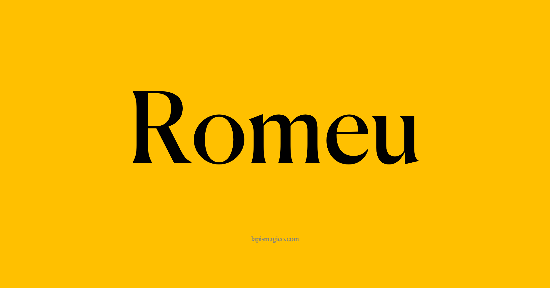 Nome Romeu