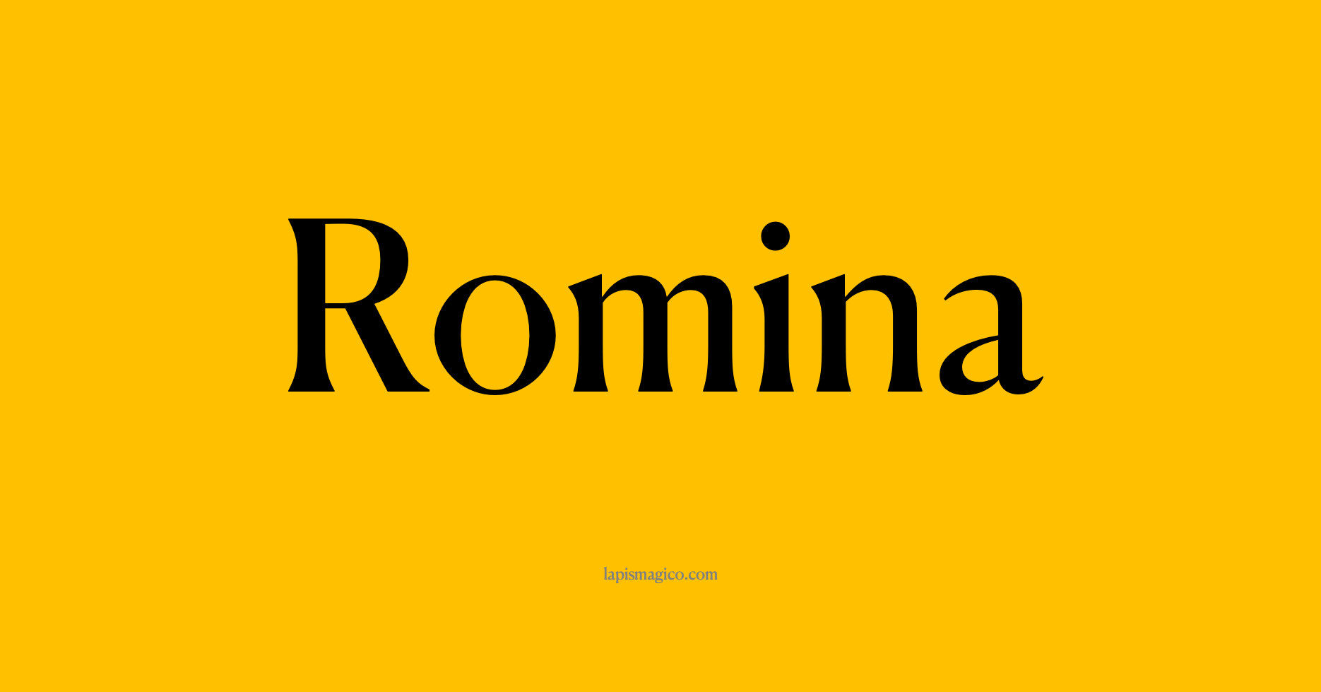 Nome Romina