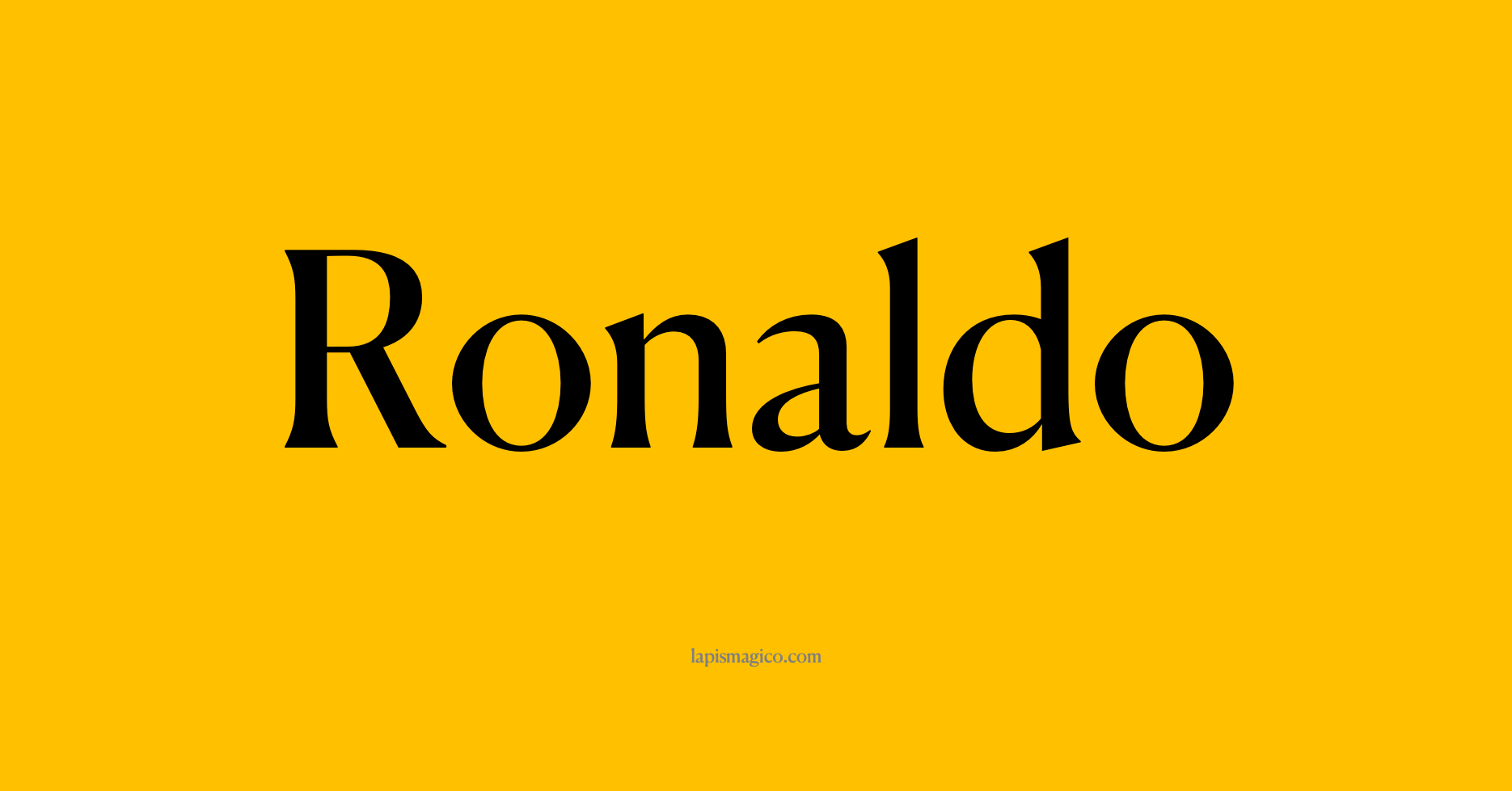 Nome Ronaldo
