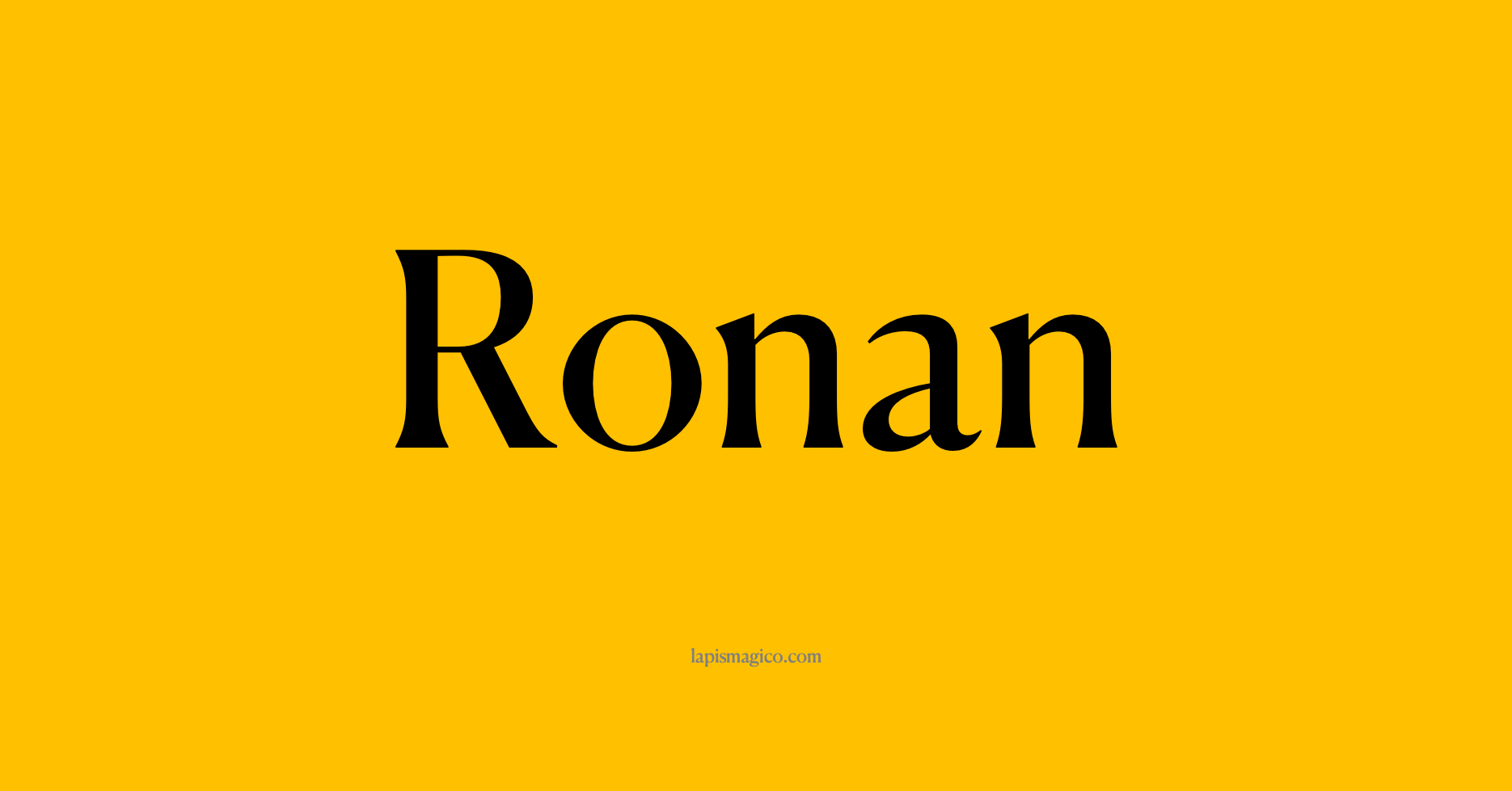 Nome Ronan