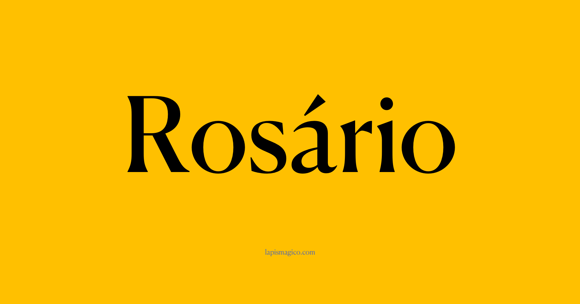 Nome Rosário