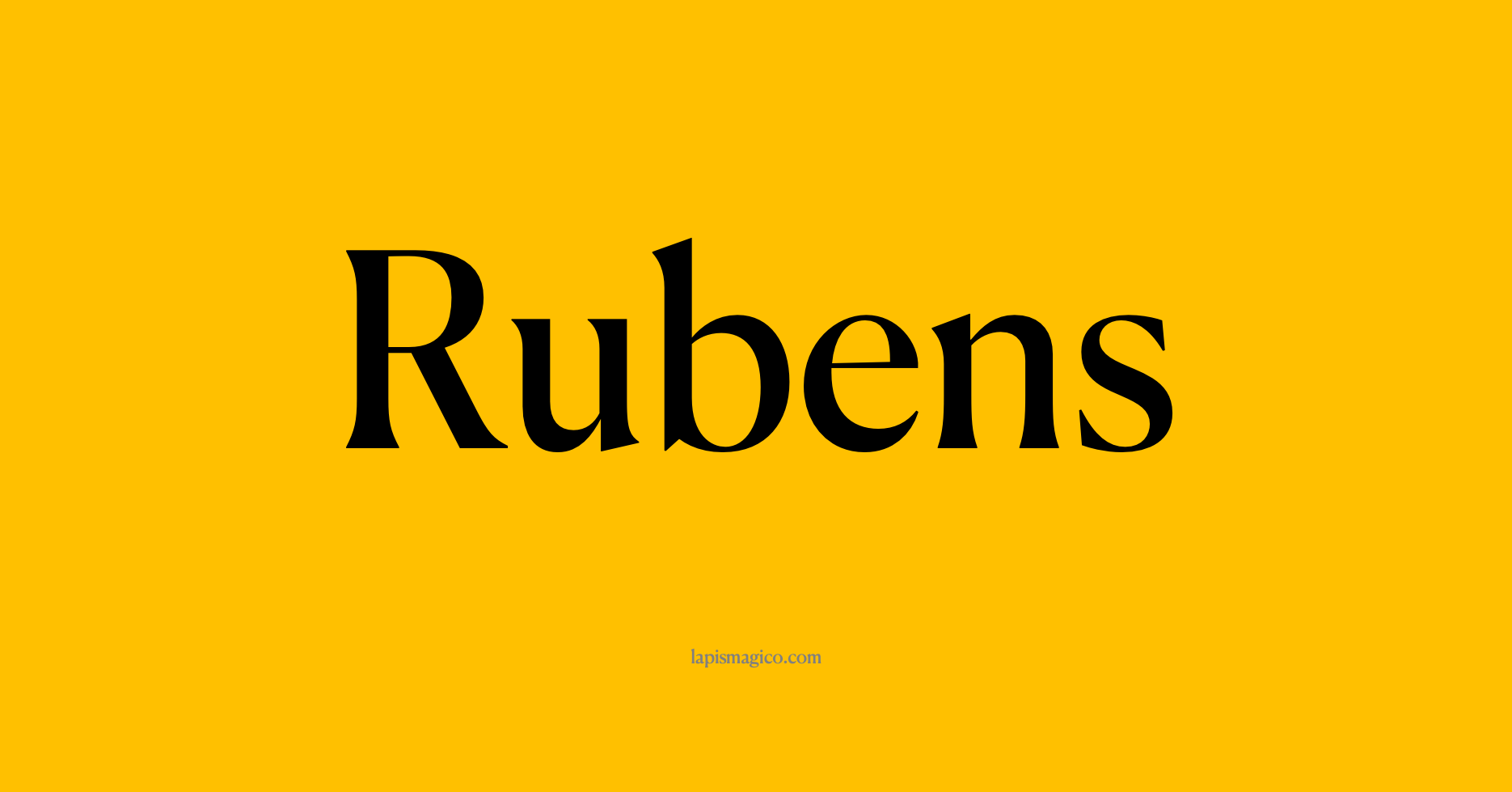 Nome Rubens