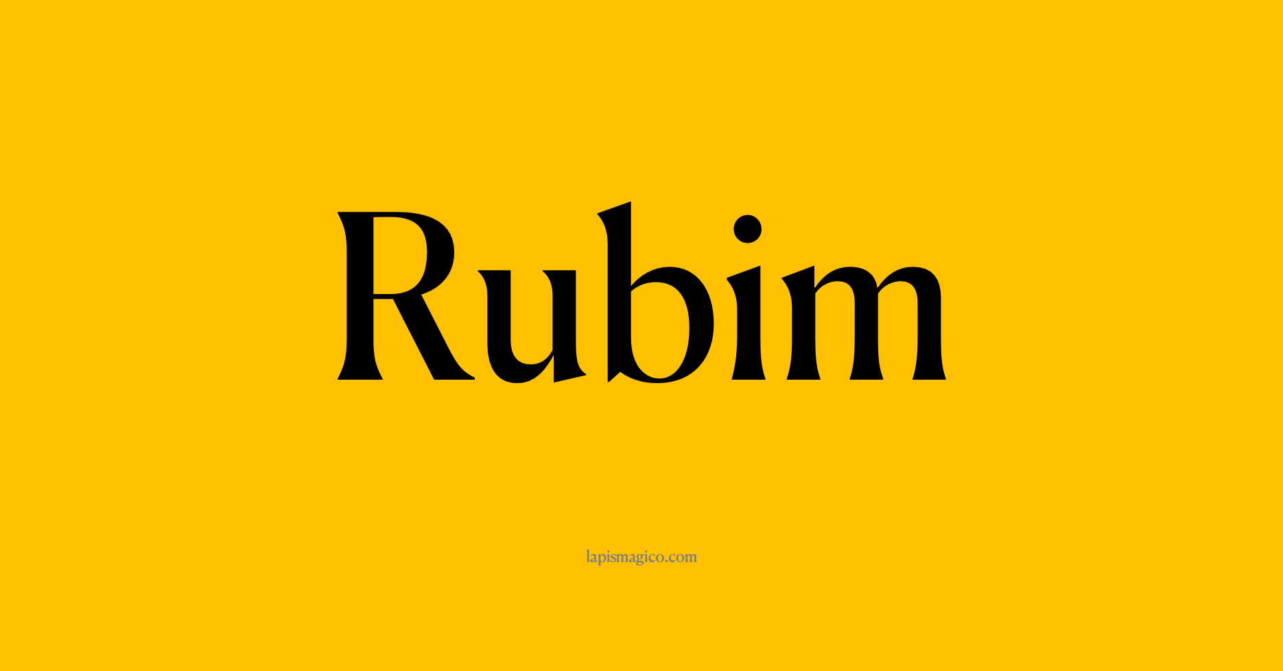 Nome Rubim