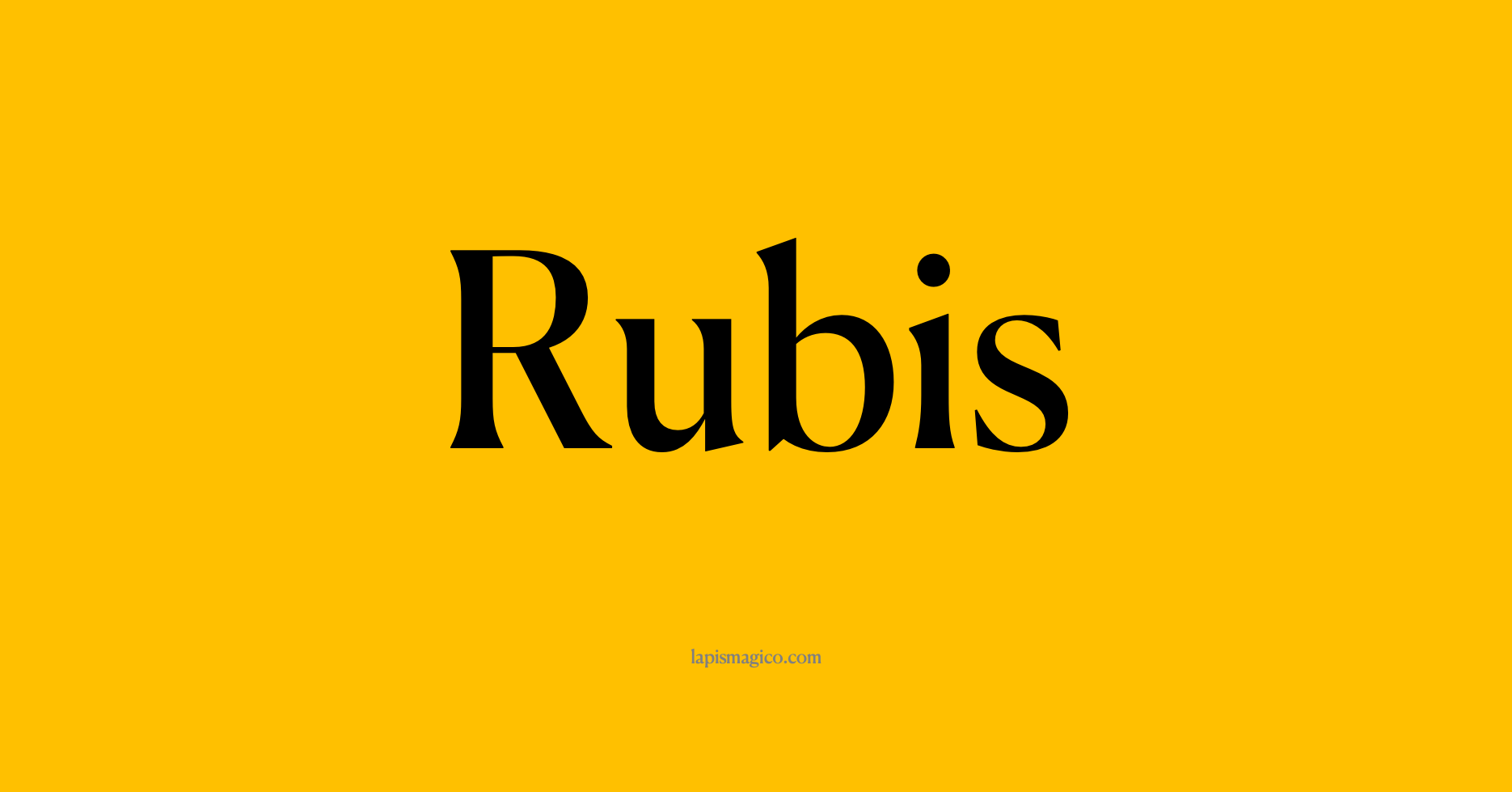 Nome Rubis