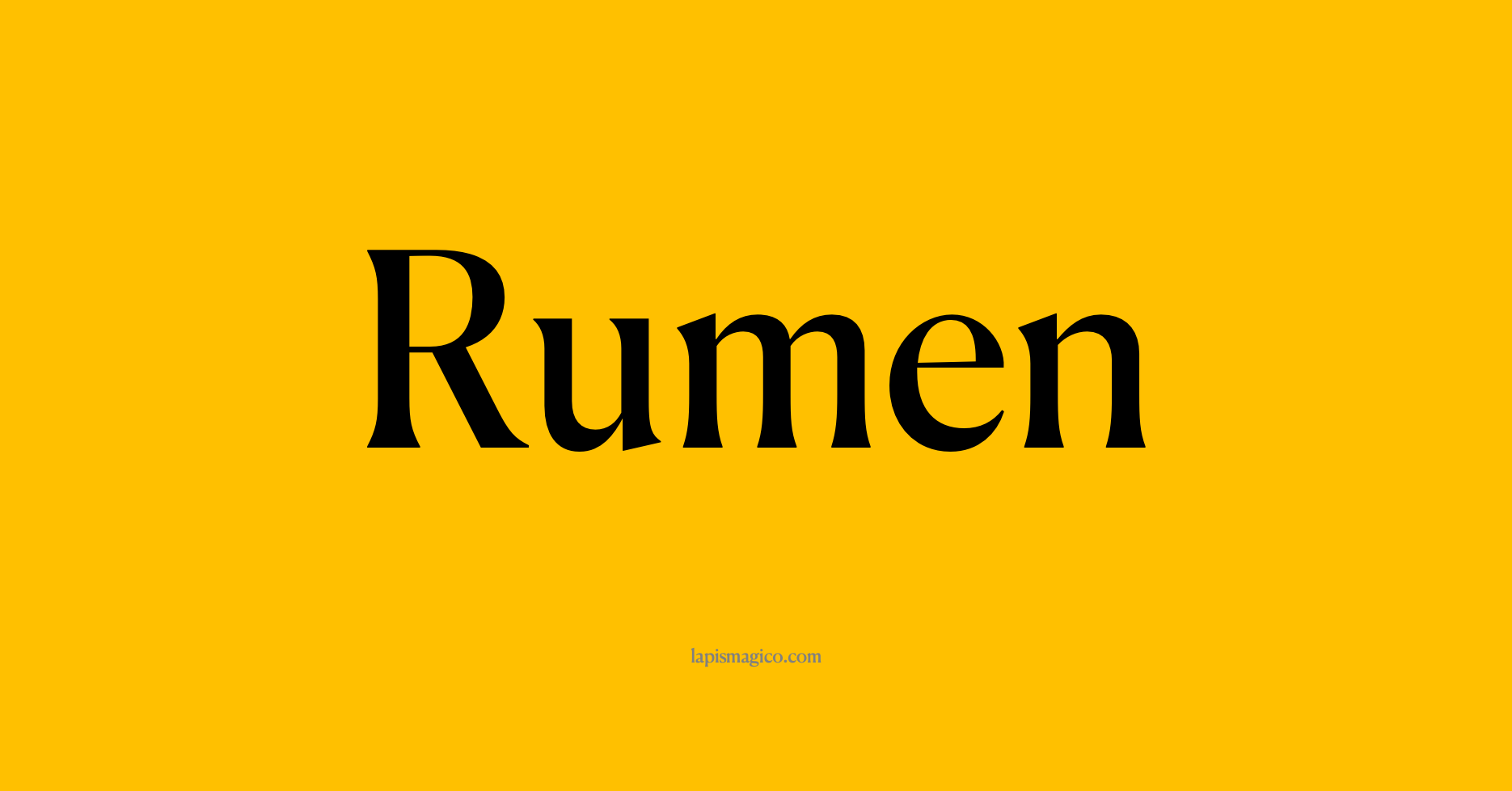 Nome Rumen