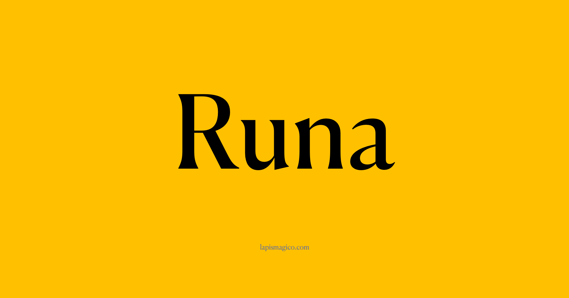 Nome Runa