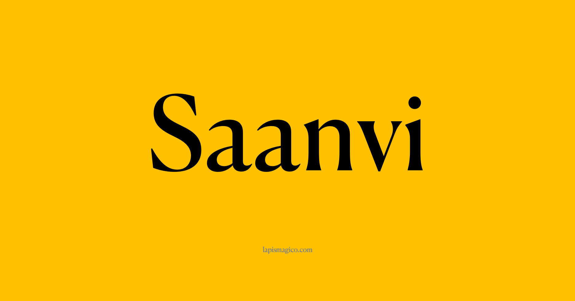 Nome Saanvi