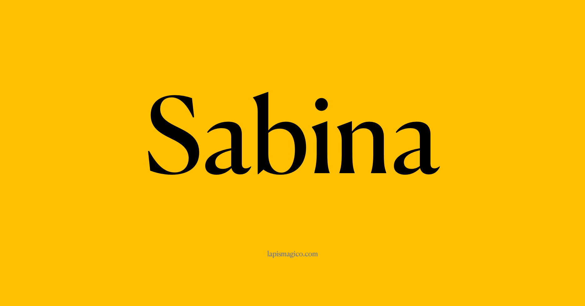 Nome Sabina