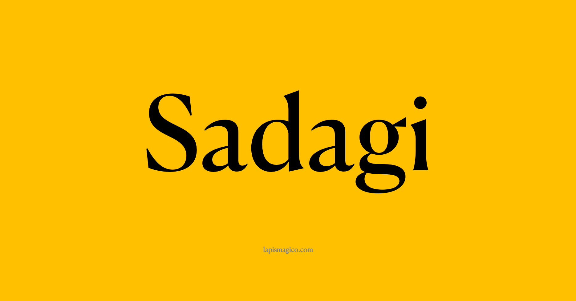 Nome Sadagi