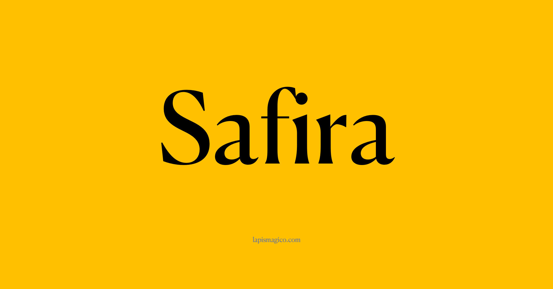 Nome Safira