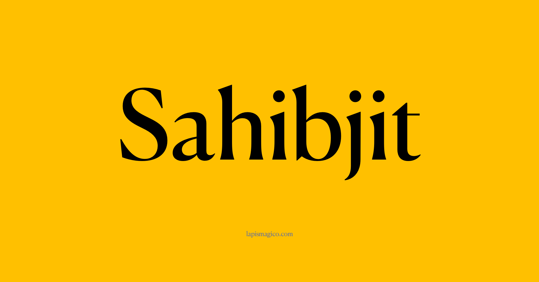 Nome Sahibjit