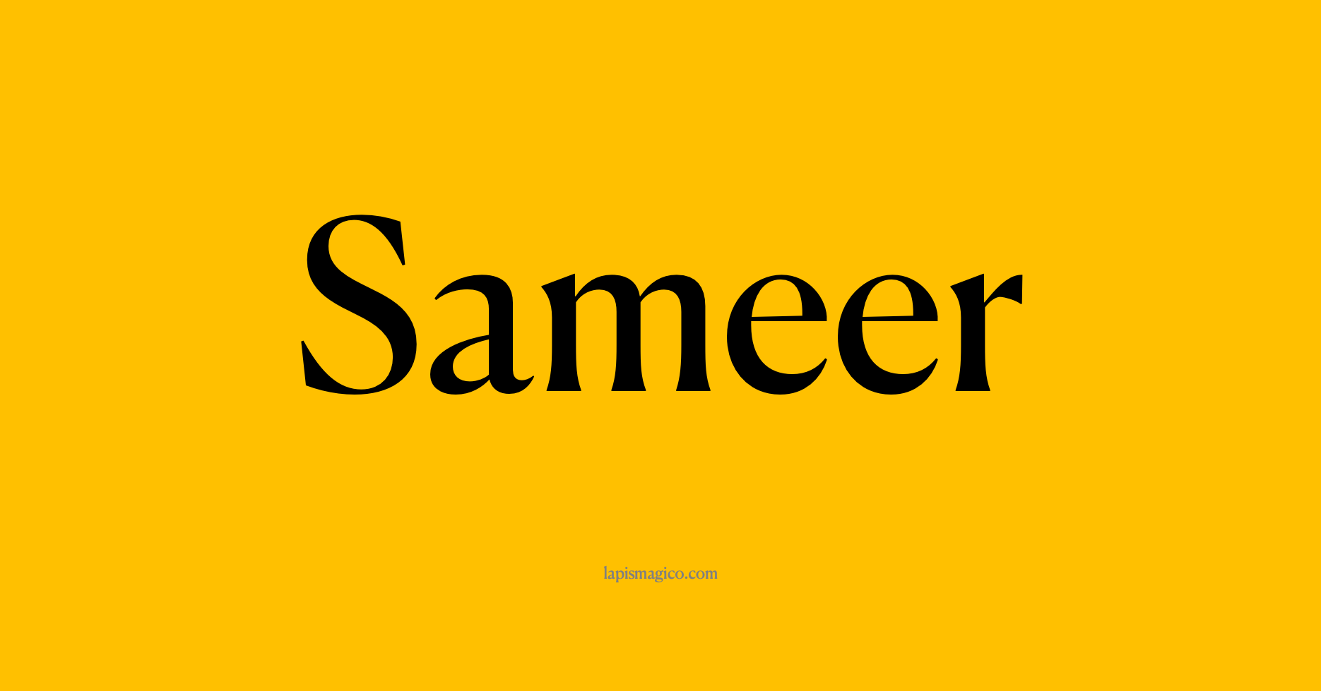 Nome Sameer