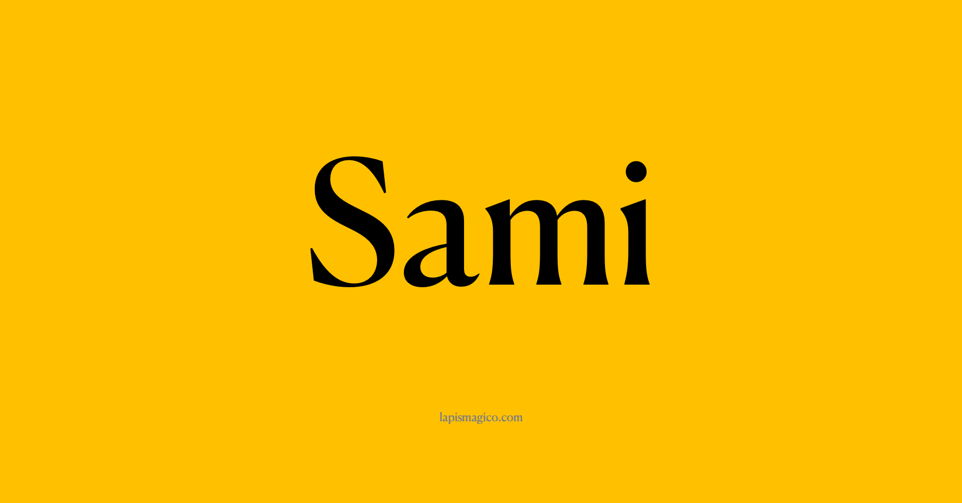 Nome Sami