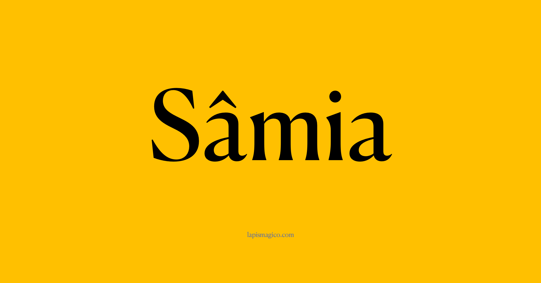 Nome Sâmia