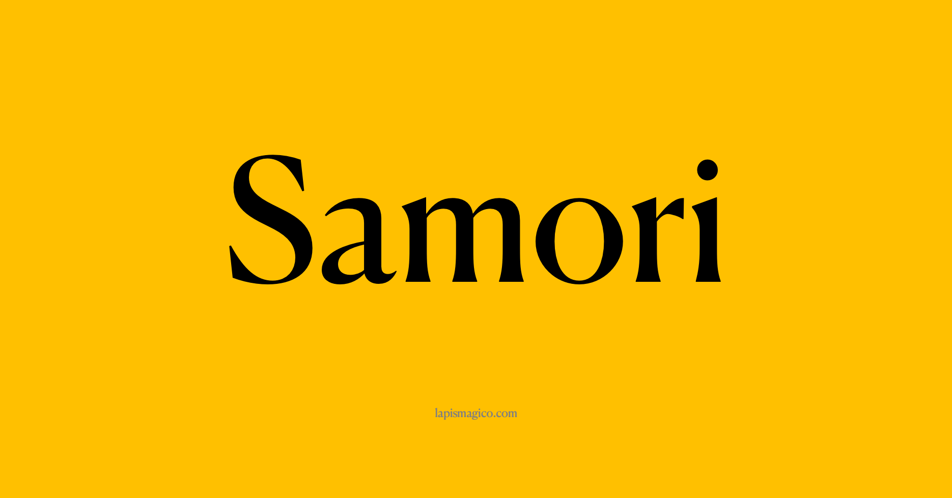 Nome Samori