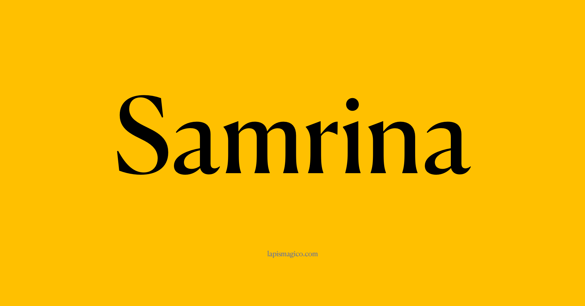 Nome Samrina
