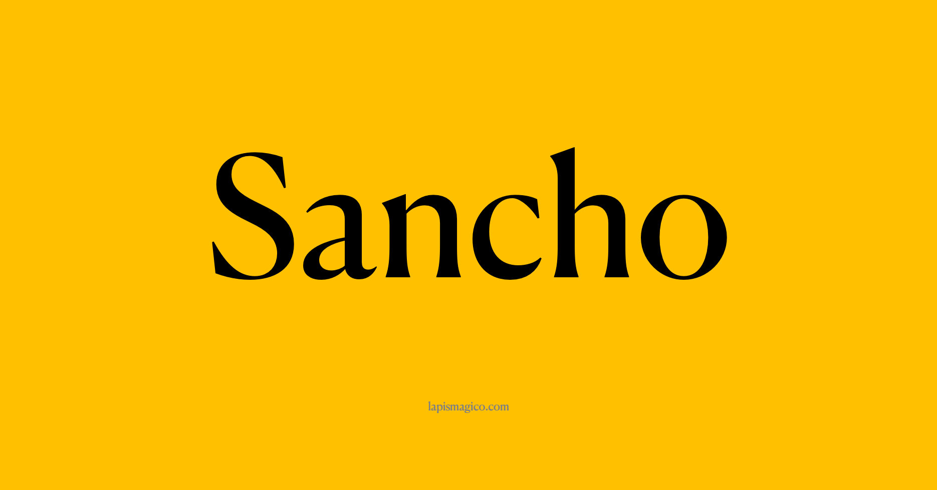 Nome Sancho