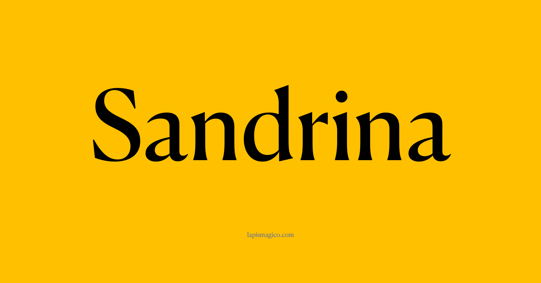Nome Sandrina