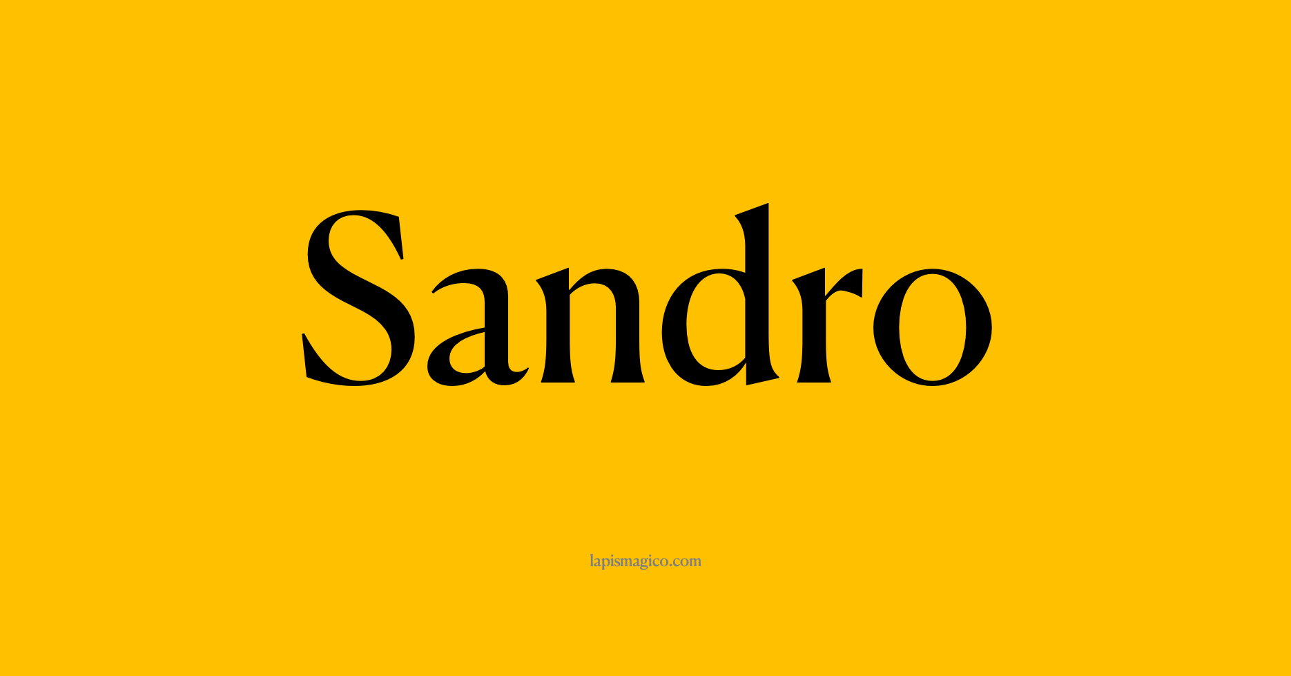 Nome Sandro