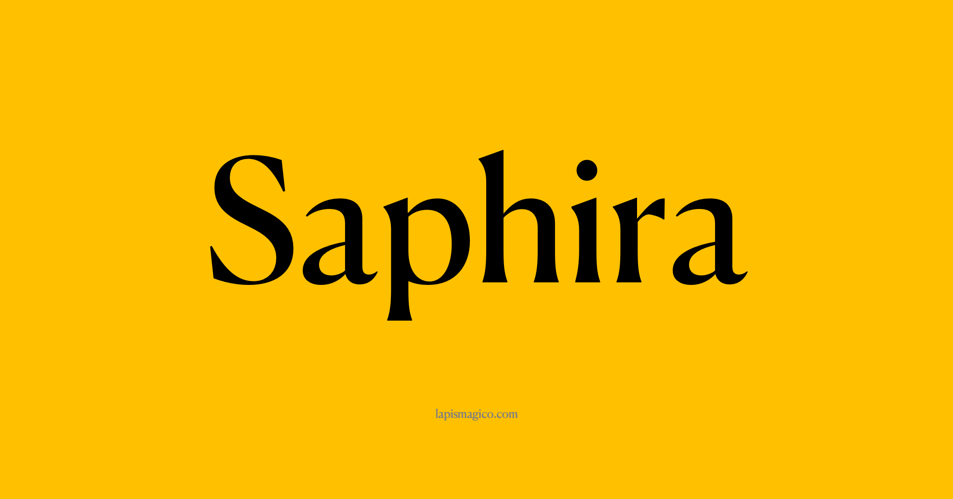 Nome Saphira