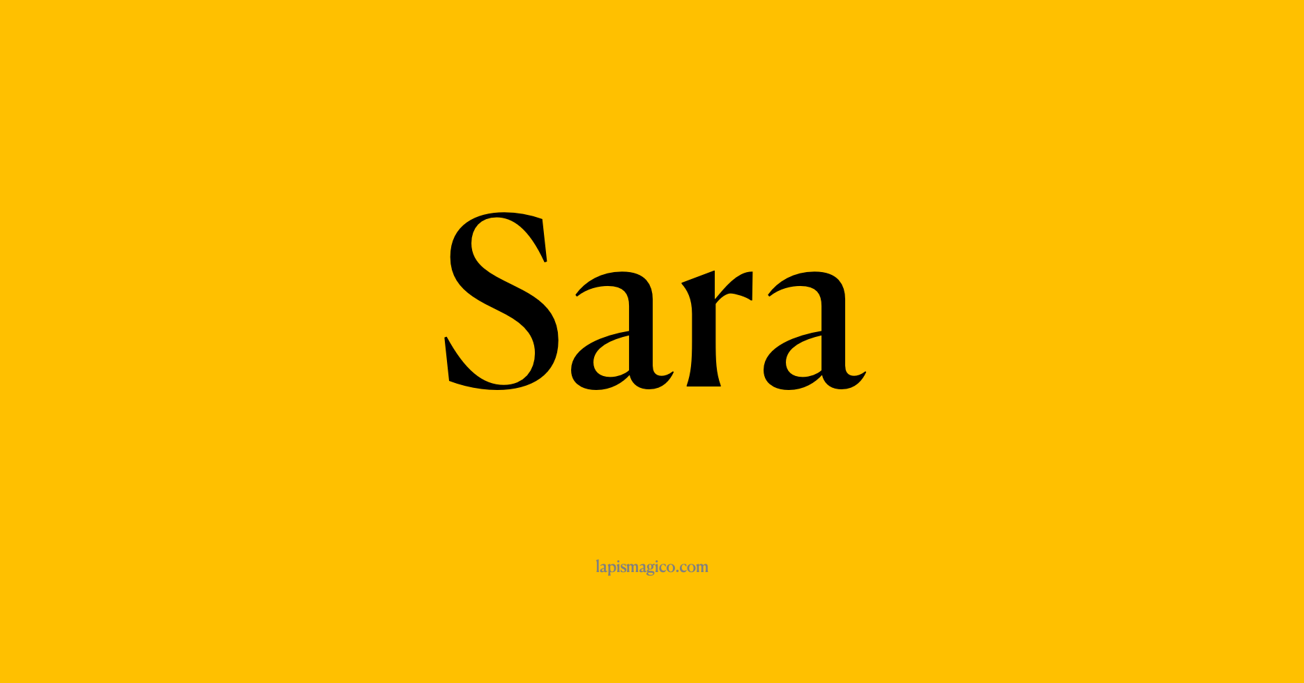 Nome Sara