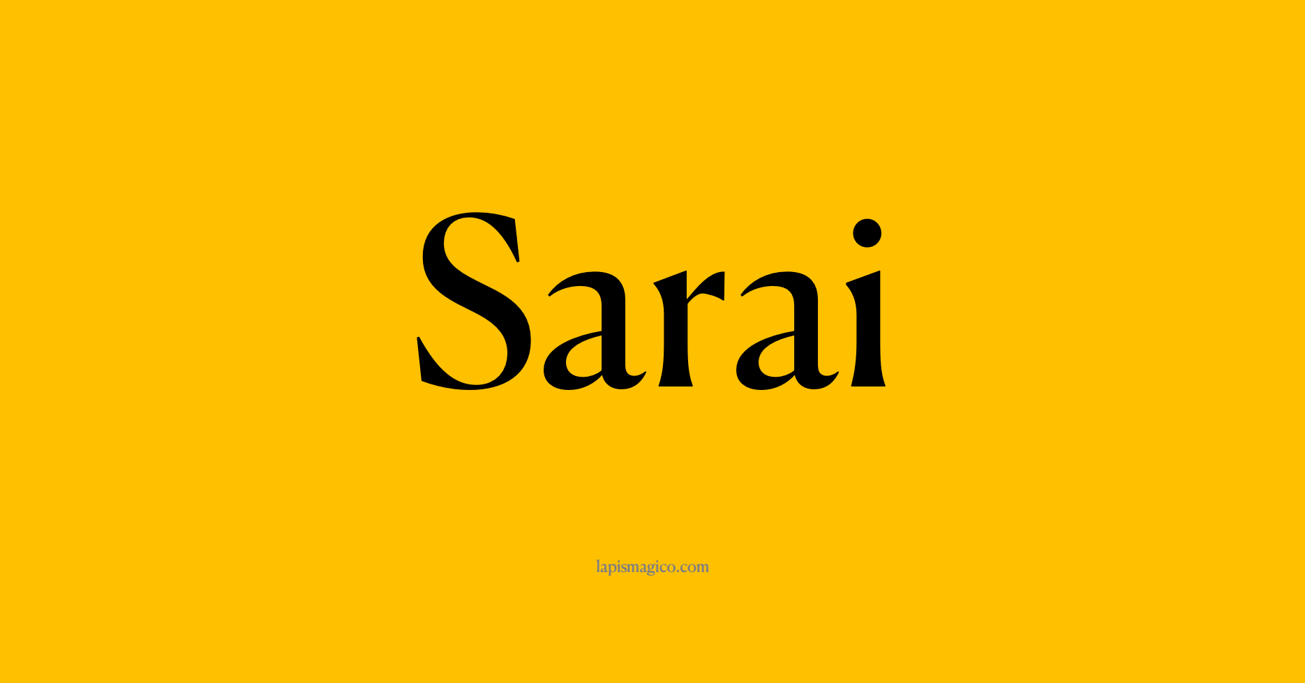 Nome Sarai