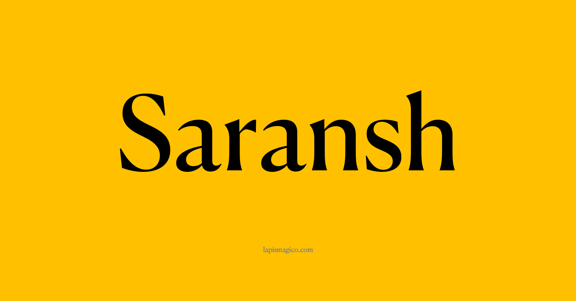 Nome Saransh