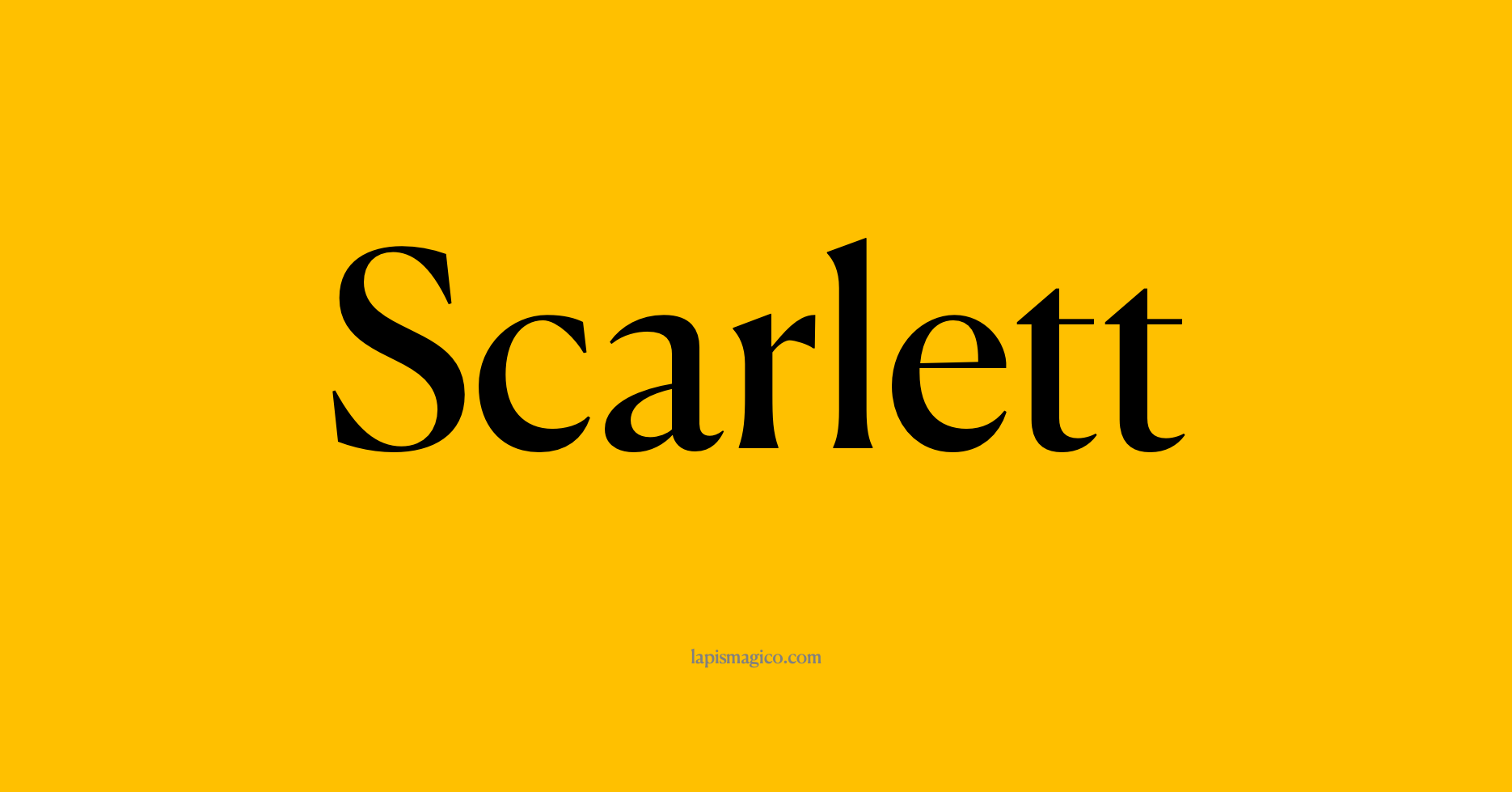 Nome Scarlett