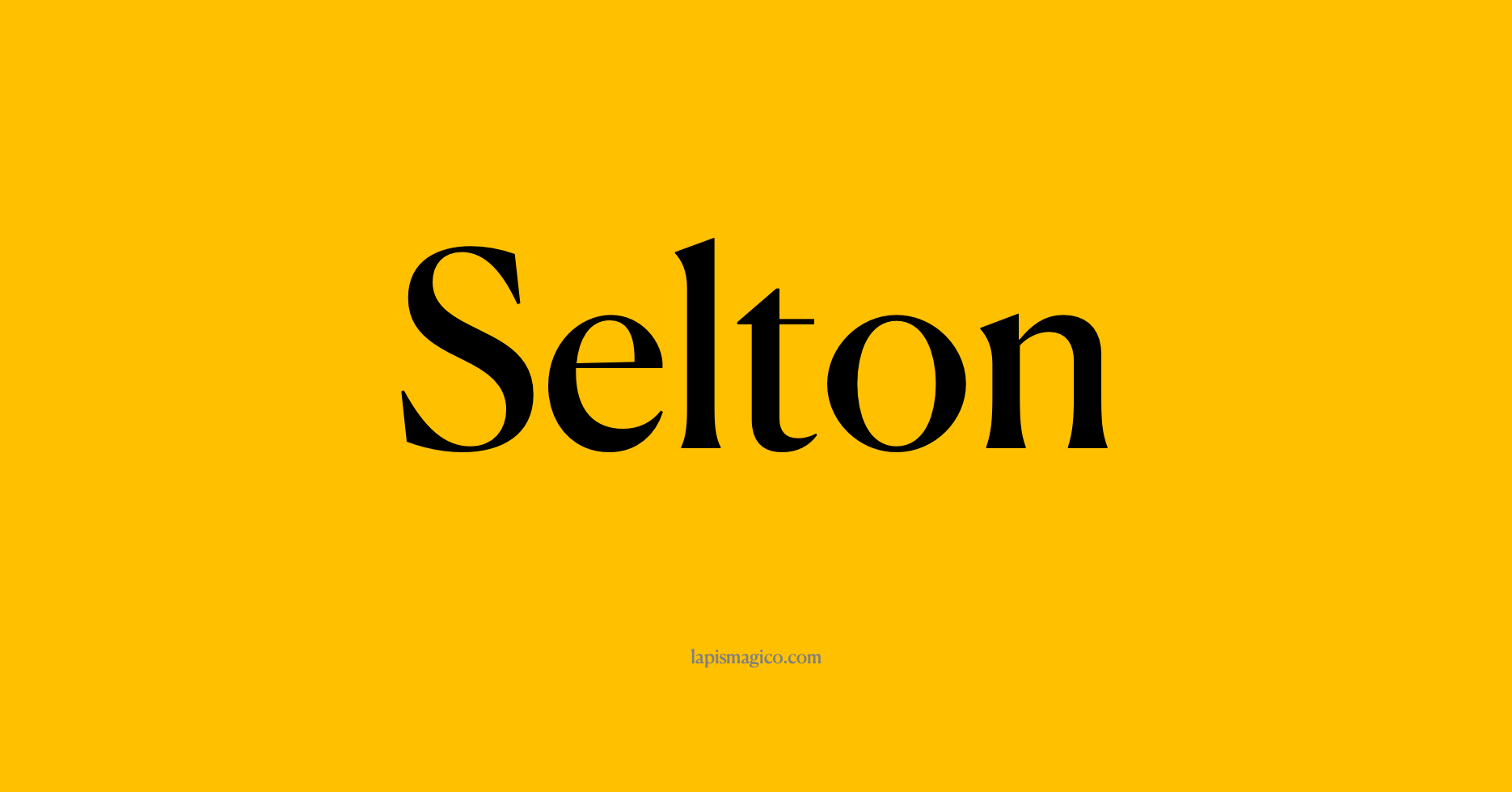 Nome Selton