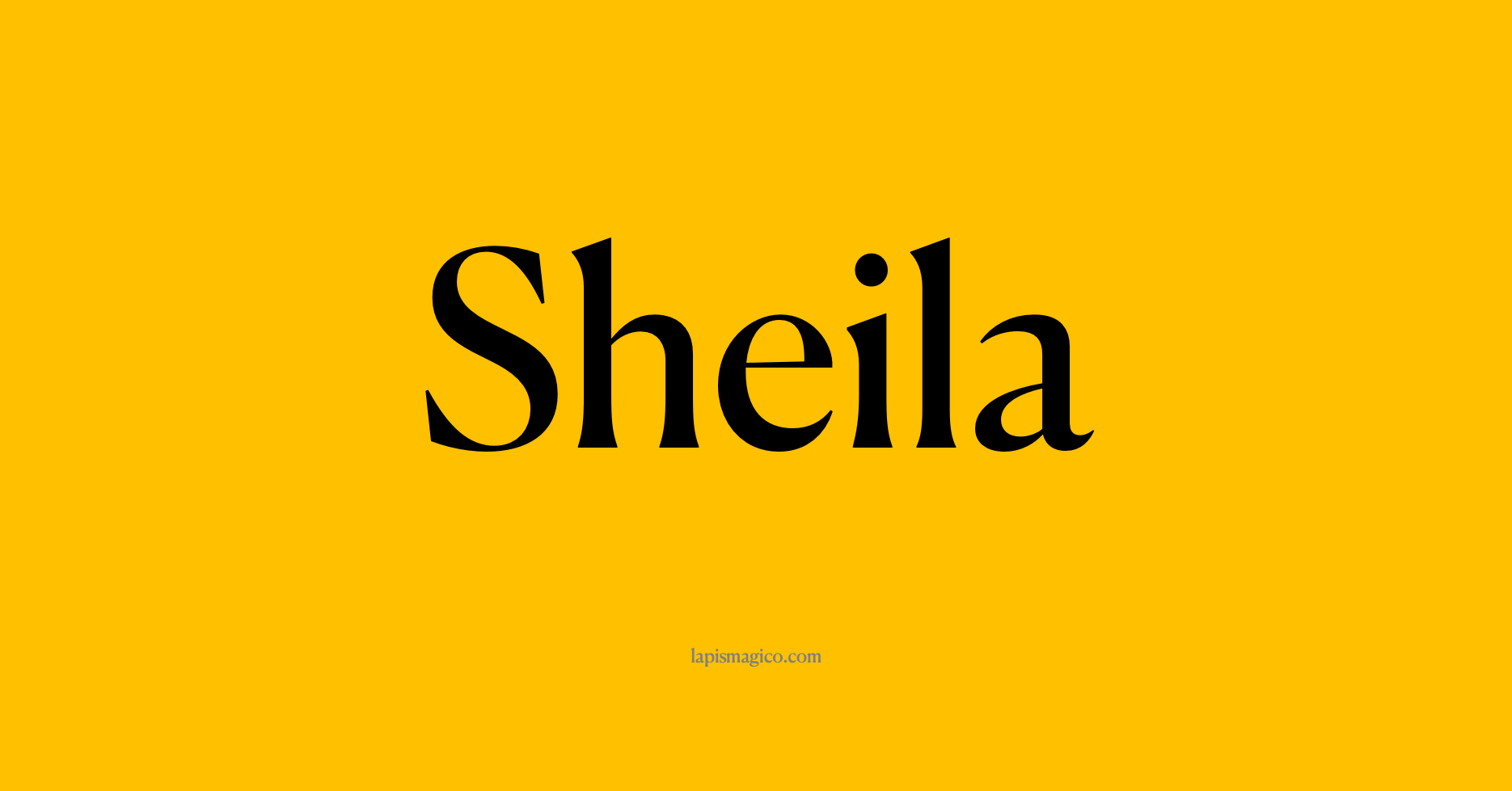Nome Sheila