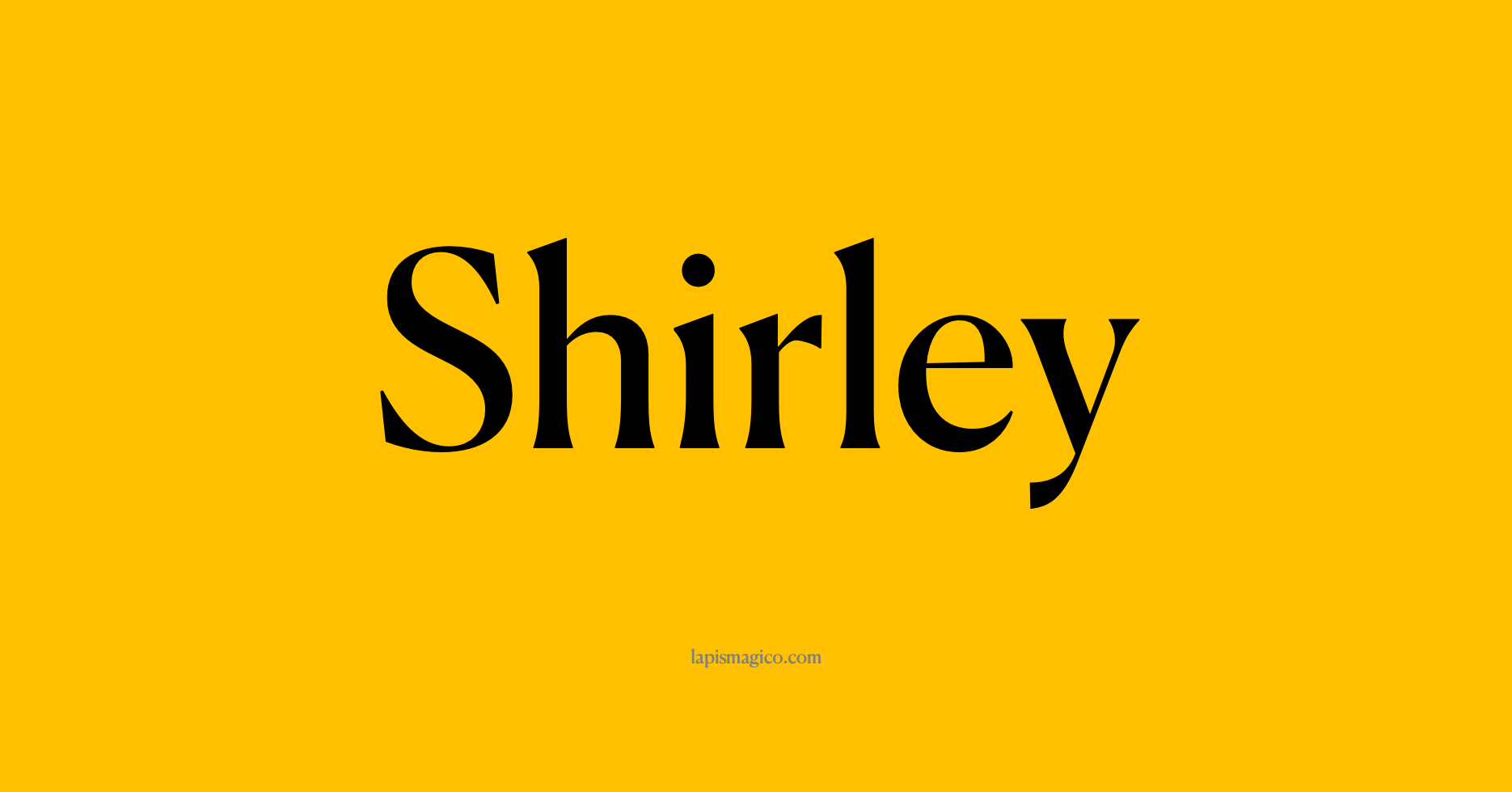 Nome Shirley