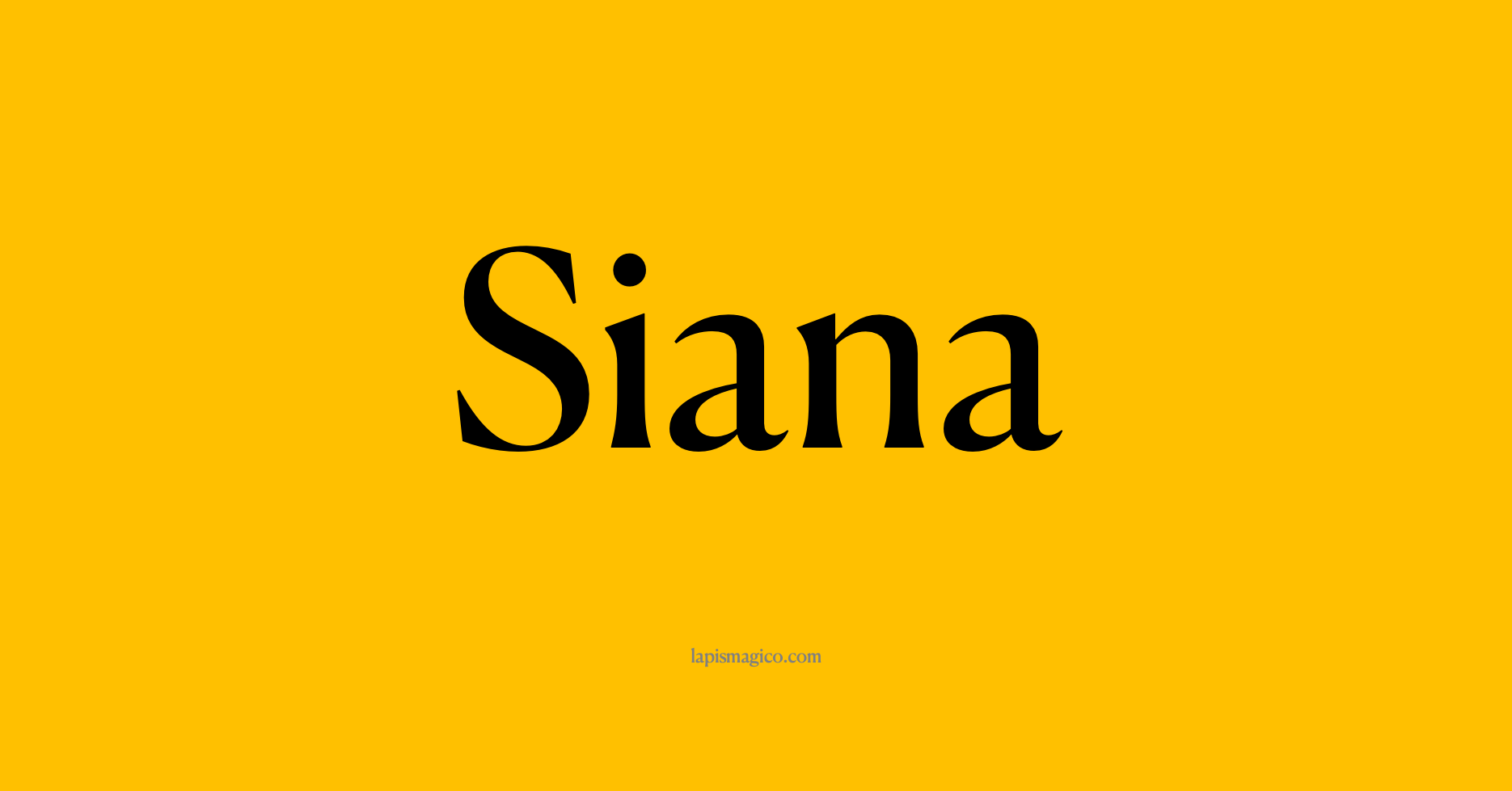 Nome Siana